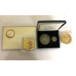 Royal Mint silver FDC members badge and medal,