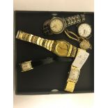 Vintage watches to inc a gold Benson and ladies examples