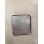 A HM silver cigarette case