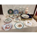 A quantity of ceramics to inc a Barr flight Barr plate and other vintage plates