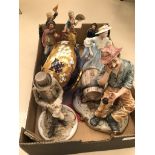 A quantity of ceramic figures;