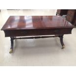 A Regency-style mahogany table