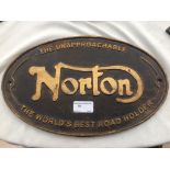 A Norton bike sign