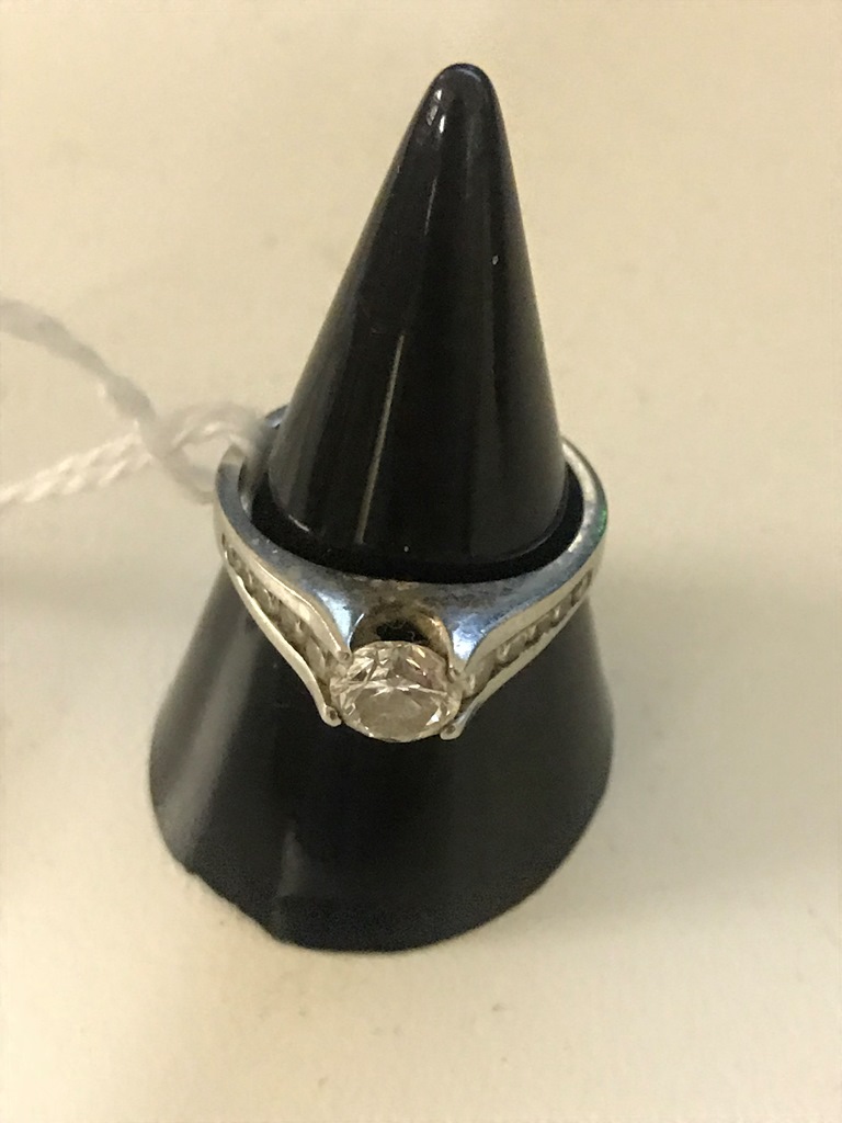 A platinum diamond solitaire 0.