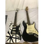 A Fender Squier Strat;