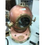 Anchor Engineering Copper and Brass Divers Helmet.