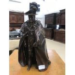 A fine bronze figure of Winston Churchill dressed in Coronation robes