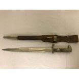 WWII German Police Bayonet, matching numbers L.F.