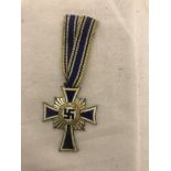 German WWII Mother's Cross in silver