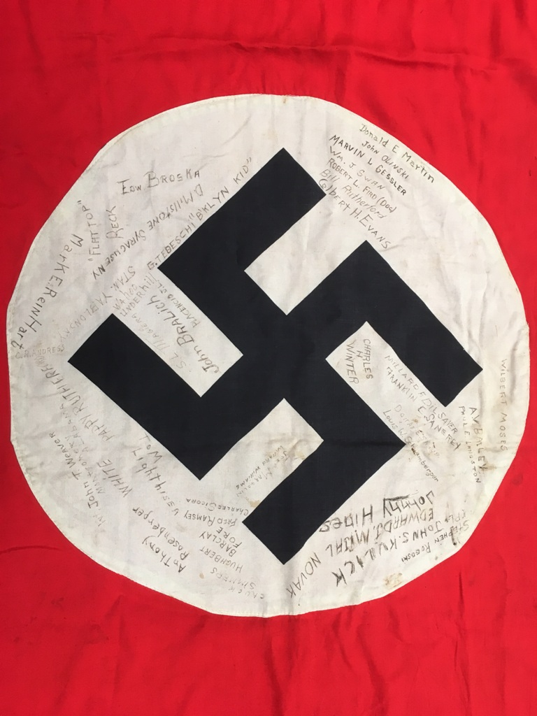 U.S German flag signed by liberators/Soldiers. - Image 3 of 4