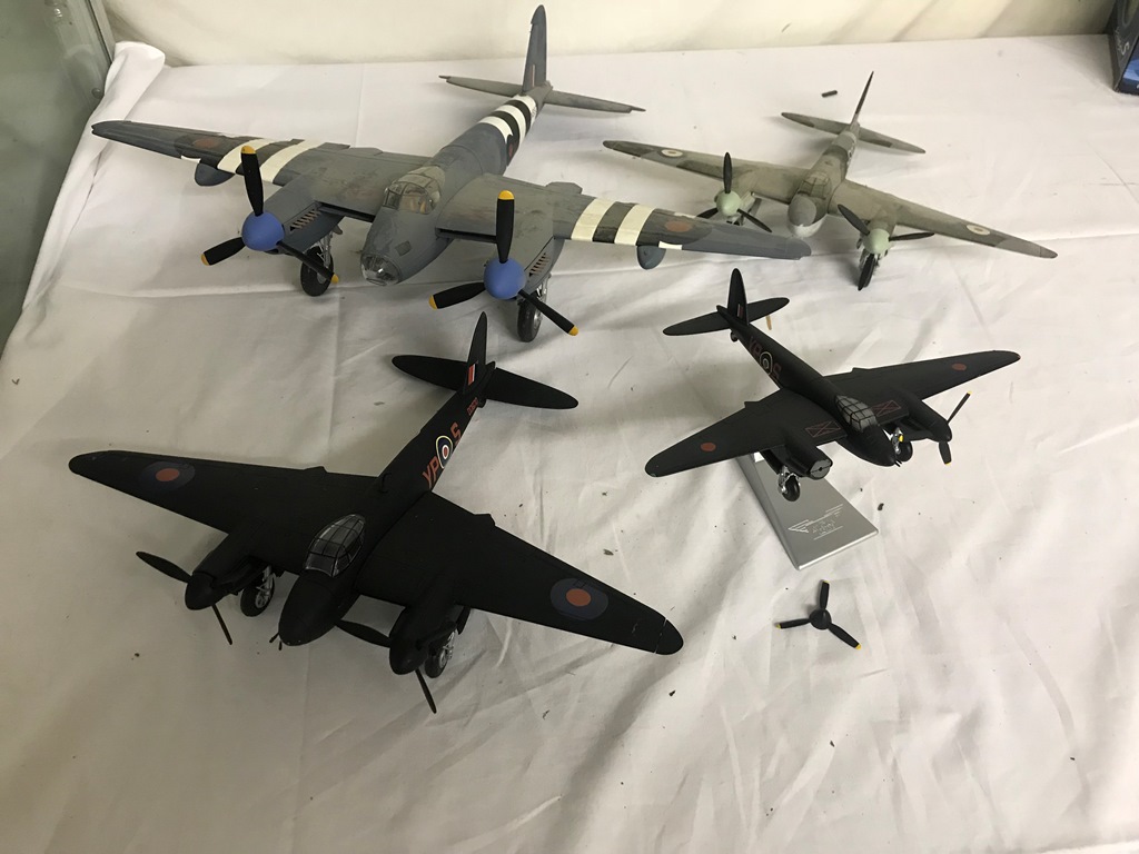 Four Corgi diecast Mosquito models - 1 a/f