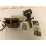 19th C Stereoscope with cards of views of Crimea/South Africa,