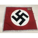 WWII German SA District Flag with "Hallig Hooge" embroidered applique,