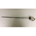 A 19th century German Court sword with mother-of-pearl handle,