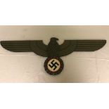 WWII German Wooden Barracks Eagle, Made from three pieces, the wings slot in,