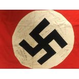 U.S German flag signed by liberators/Soldiers.