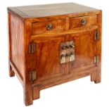 A Chinese Cabinet: 19th century, elm,