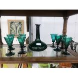 A quantity of glassware to inc decanter and glasses,