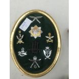 Framed Gurkha badges