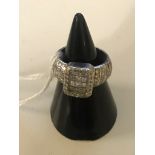 An 18ct diamond dress ring (A/F)