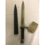 1895 Austrian Mannlicher Bayonet and Steel Sheath.