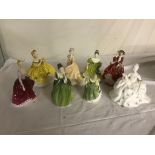 Eight Royal Doulton ladies inc 'Fiona',