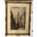 Charles James Keats (19th/20th century): Ghent,watercolour, signed,