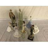 A quantity of figurines to inc Royal Doulton,