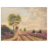 Dutch School (early 20th century): Landscape study, wartime, oil on panel,