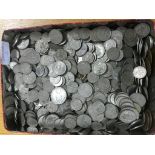 A box of mixed coins