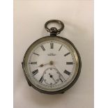 A 19th century Worcester silver-cased pocket watch