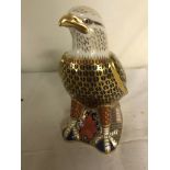 A Royal Crown Derby eagle with gold stopper
