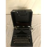 A cased Royal typewriter