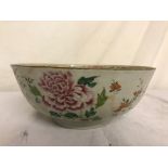 A 19th century famille verte Oriental bowl