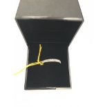 A 9ct gold "II" diamond ring