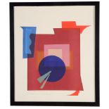 Guy Wesch (British, 1934-2006): Abstract study, colour screenprint, inscribed in pencil,