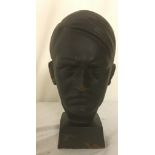 A cast-iron metal bust of Hitler