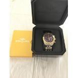 A boxed Breitling Automatic chronograph with original certificate