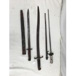 Three bayonets, Lebel Cruciform 1907,