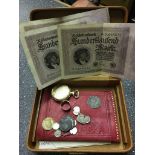 An Elizabeth I high-grade unclipped shilling; together with coins,