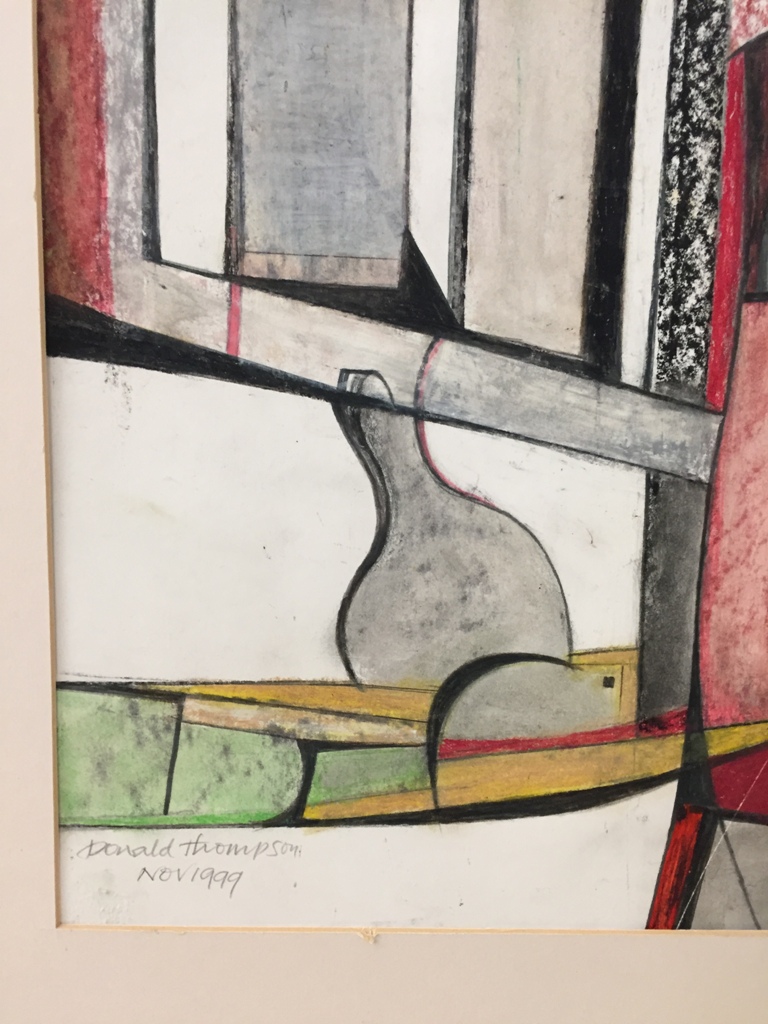 Donald Thompson (20th century): Abstract study, pastel, signed lower left & dated 1999, - Image 2 of 3