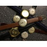 A quantity of vintage watches to inc Rotary