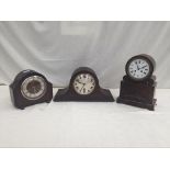 Three vintage clocks
