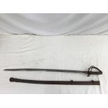 A19th century sword and sheath