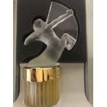 A Lalique Limited Edition 1999 perfume bottle: "Mascotte Sagittaire"