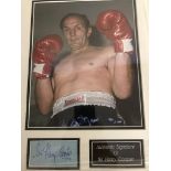 A framed and glazed signed photograph of Manny Pacquiao (with COA)