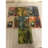 Seven 1974 Mego 8" Planet of the Apes Action figures in original unopened packaging "Cornelius",