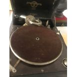 A cased Viva-Tonal Columbia Grafonola gramophone