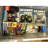 A box of Planet of the Apes jigsaw puzzles;