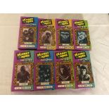 A set of eight Planet of the Apes candy boxes by Phoenix Candy Co 1967